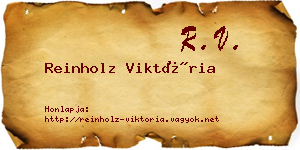 Reinholz Viktória névjegykártya